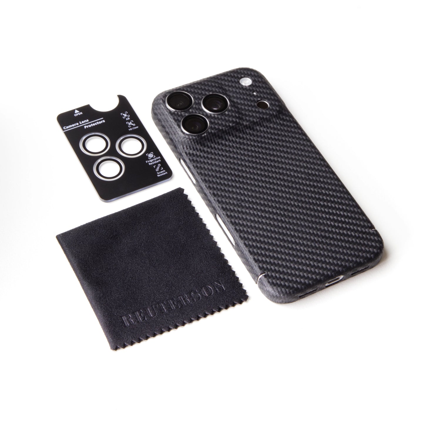 Cristal protector para lentes de cámara | Set con paño de microfibra